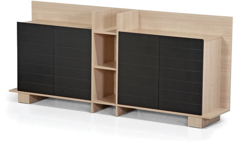 Safran Büromöbel-Set, Eiche hell - 1