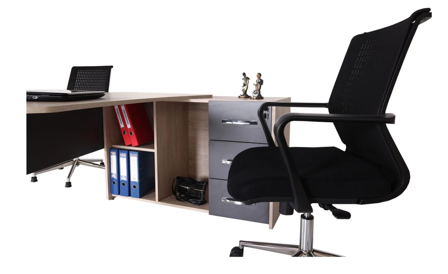 EKOL M Büromöbel-Set 180 cm L-Form - 1