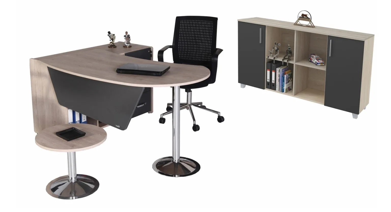 EKOL M Büromöbel-Set 180 cm L-Form