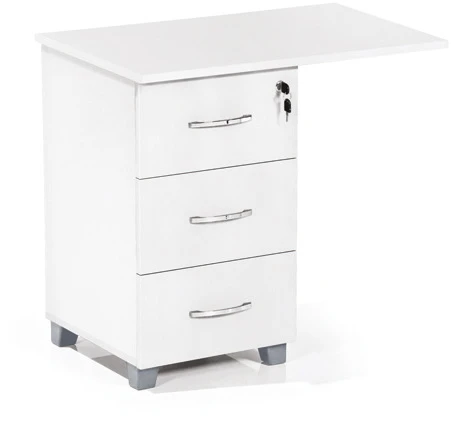 TRIO Büromöbel-Set, weiß, 4 Teile - 3