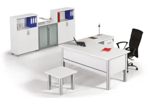 TRIO Büromöbel-Set, weiß, 4 Teile