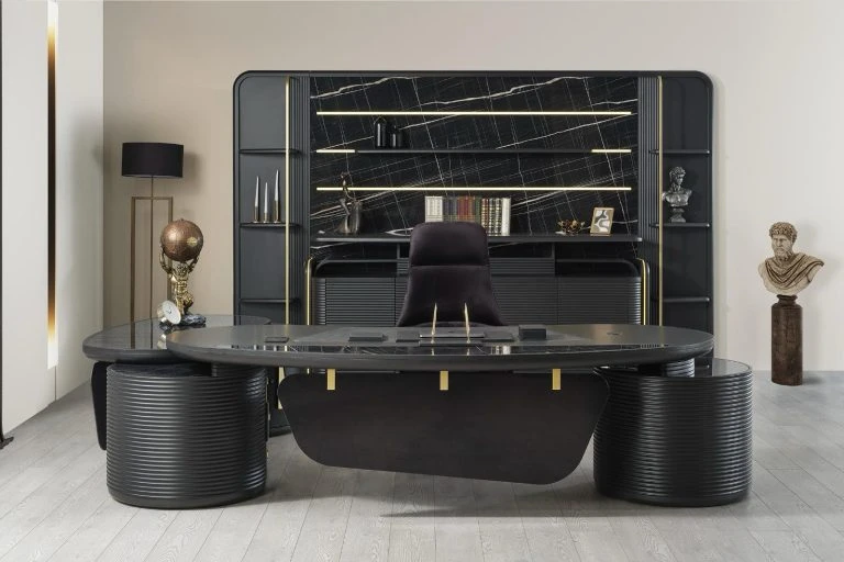WOGUE VIP Büromöbel-Set mit Wandelement – Ansicht 3