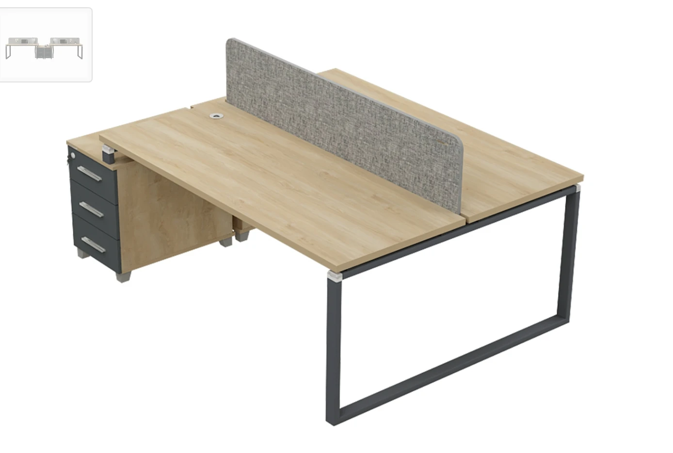 LARA WS M Workstation für 2 Personen oder 4 Personen - 2