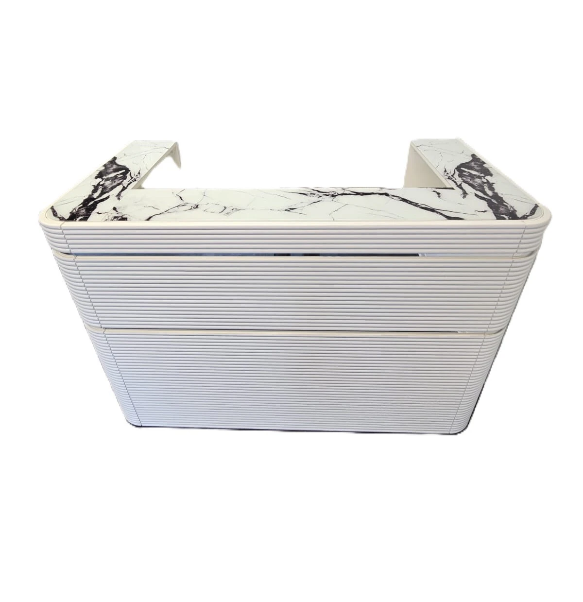 Excelance-Mini Empfangstresen, 160 cm, weiß – Ansicht 3