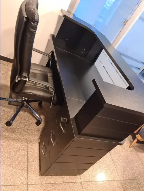 Klass Empfangstresen 180 cm schwarz – Ansicht 2