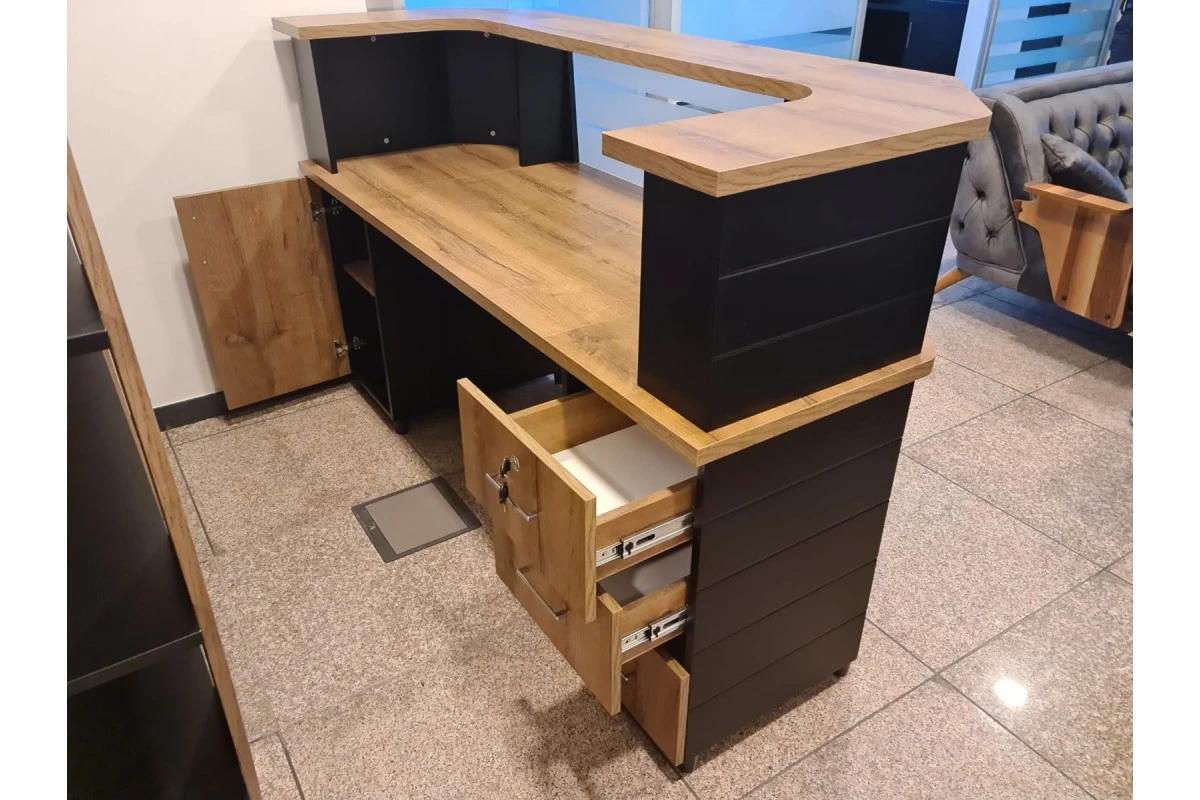 Klass Empfangstresen, Eiche, 200 cm - 1