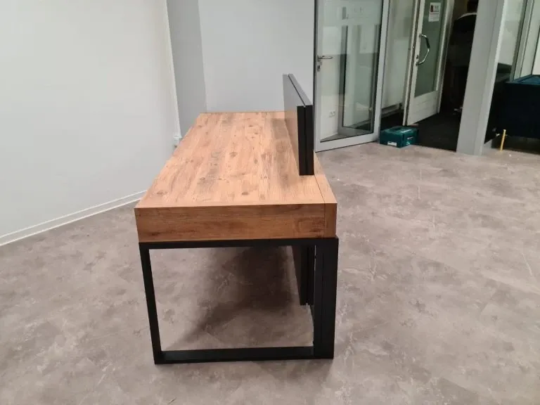 Prime Empfangstresen – Atlantische Kiefer, 280 cm – Ansicht 2