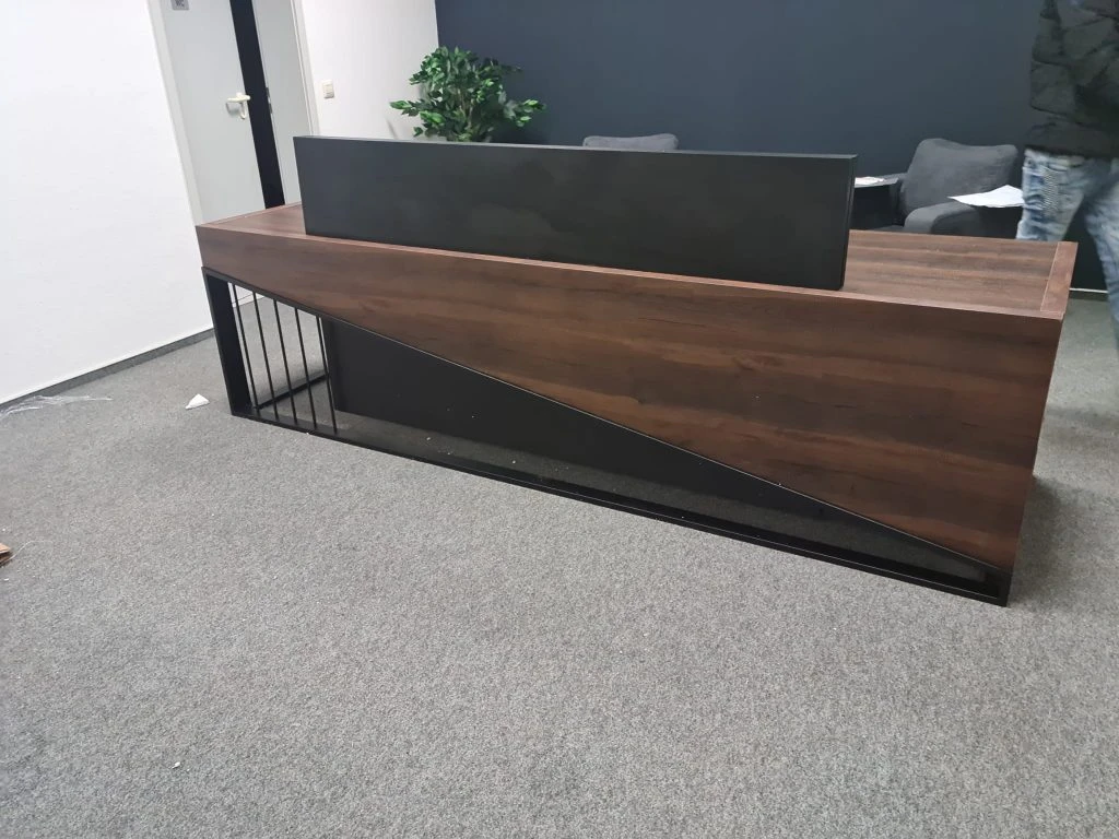 Prime Empfangstresen, Nussbaum, 200 cm – Ansicht 7