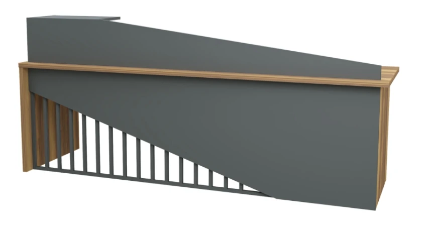 SOLID M Empfangstresen 200 cm - 1