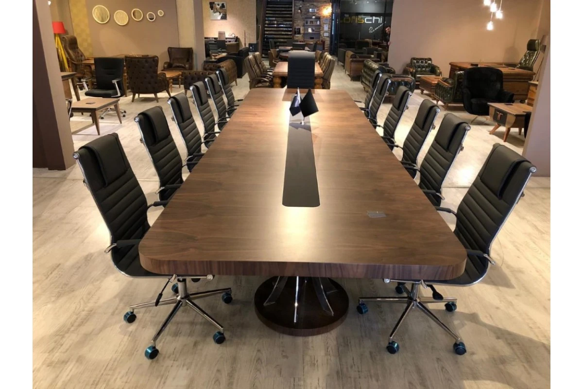 Craft Konferenztisch 500 cm, mit abgerundeter Kante - 4
