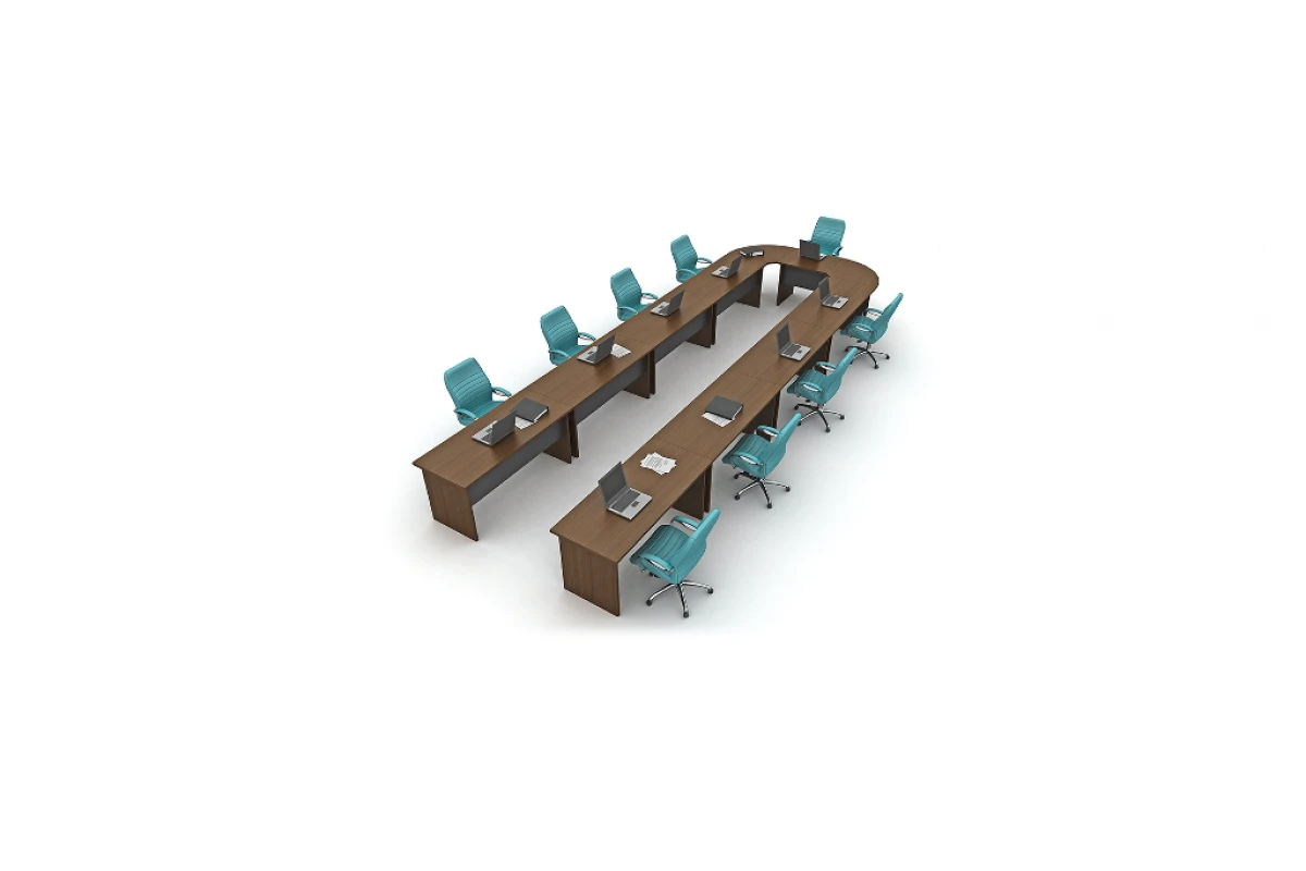 Efor Konferenztisch, U-Form, Stellfläche 350 x 220 cm - 1