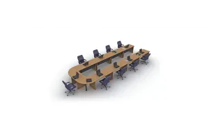 Efor Konferenztisch, U-Form, Stellfläche 350 x 220 cm
