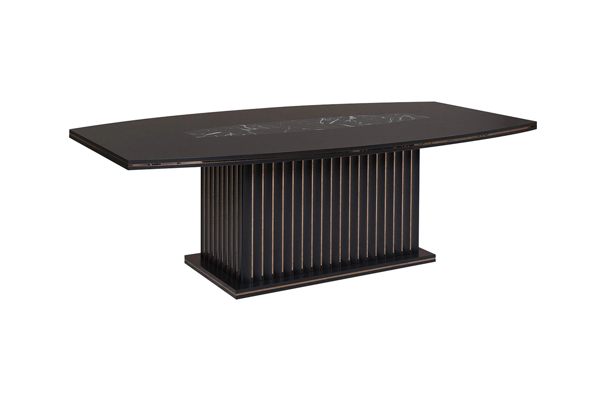 Emarel Pearl Konferenztisch, 220 cm Schwarz - 1
