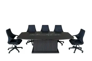 Emarel Pearl Konferenztisch, 220 cm Schwarz