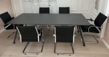 Inter Toplanti Konferenztisch – anthrazit, 400 cm