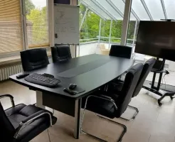 Morina Konferenztisch 200 cm schwarz/grau