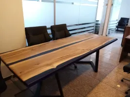 WALNUSS Konferenztisch, Massiv