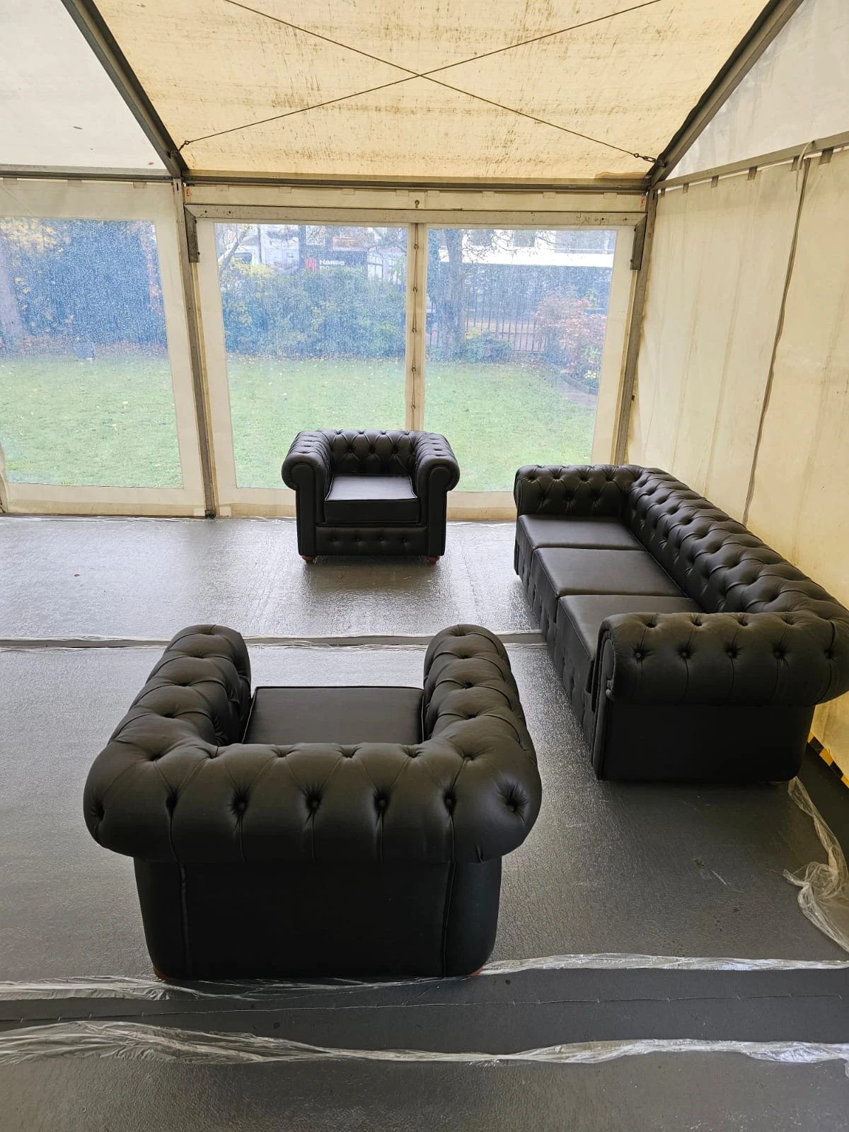 Chester Couch – Set , schwarz matt - 3