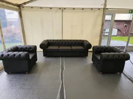 Chester Couch – Set , schwarz matt
