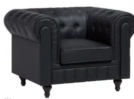 Chester Sessel, schwarz matt