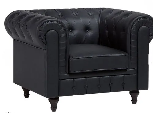 Chester Sessel, schwarz matt