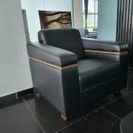 Erva Couch-Set schwarz mit braun – Ansicht 2