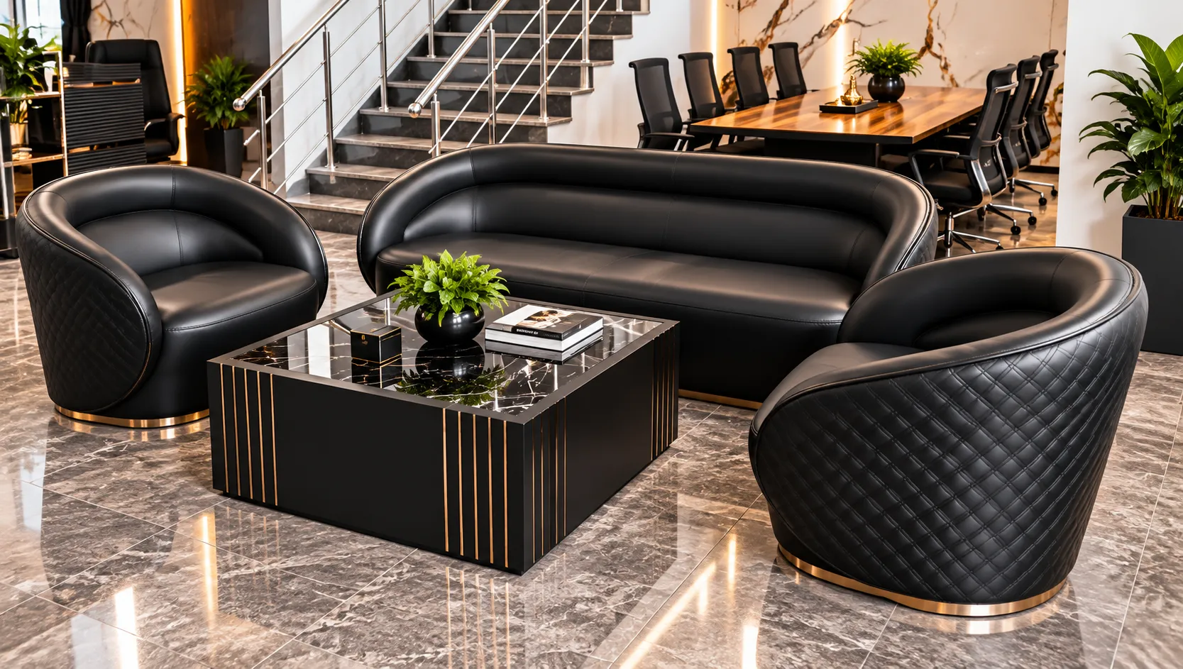 HERMES Couch-Set LEDER