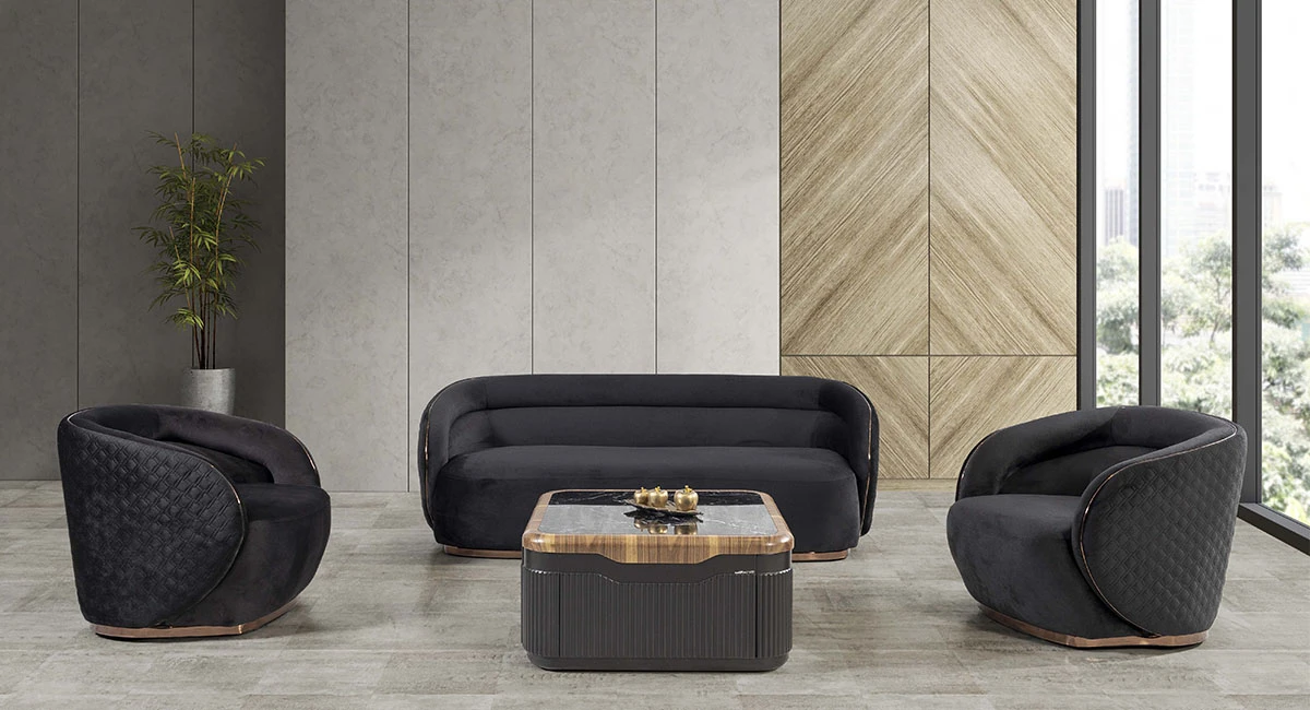 HERMES Couch-Set Stoff - 1