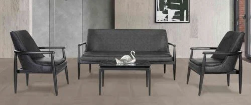 STYLE VIP Couch-Set, Anthrazit-Schwarz - 2