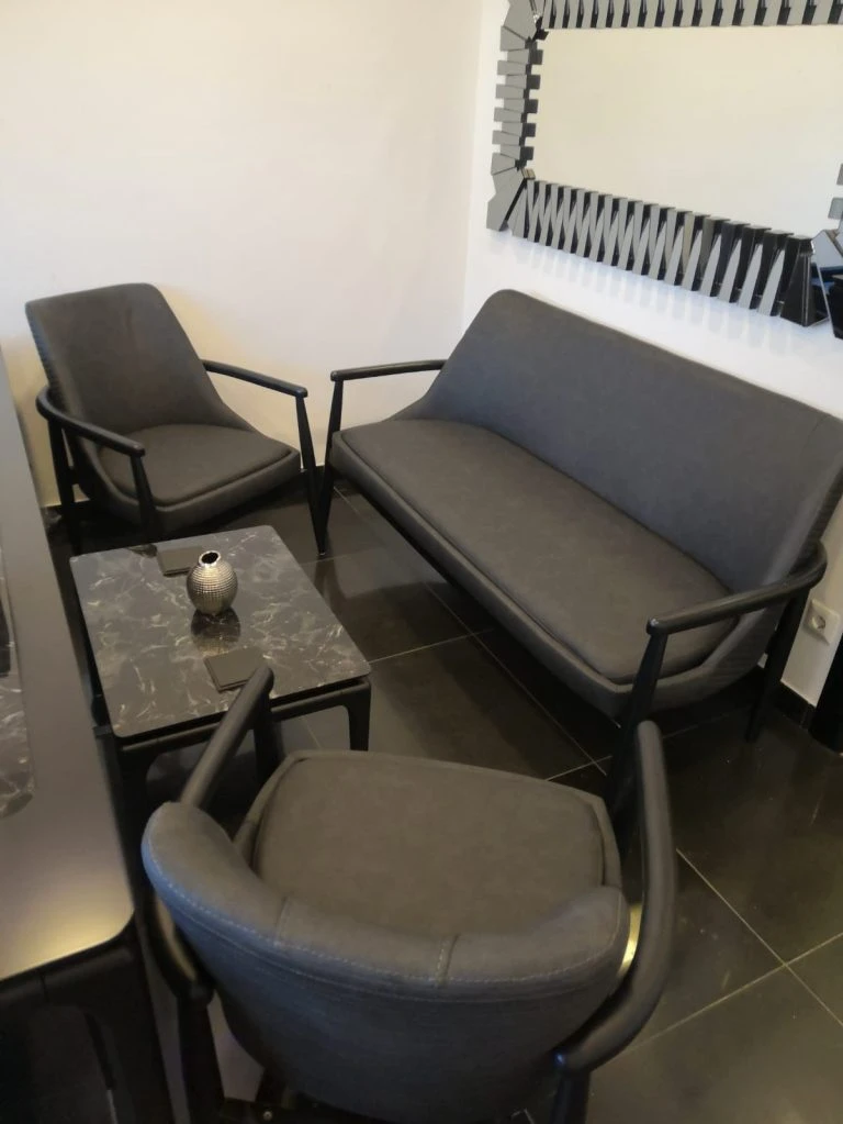 STYLE VIP Couch-Set, Anthrazit-Schwarz - 5