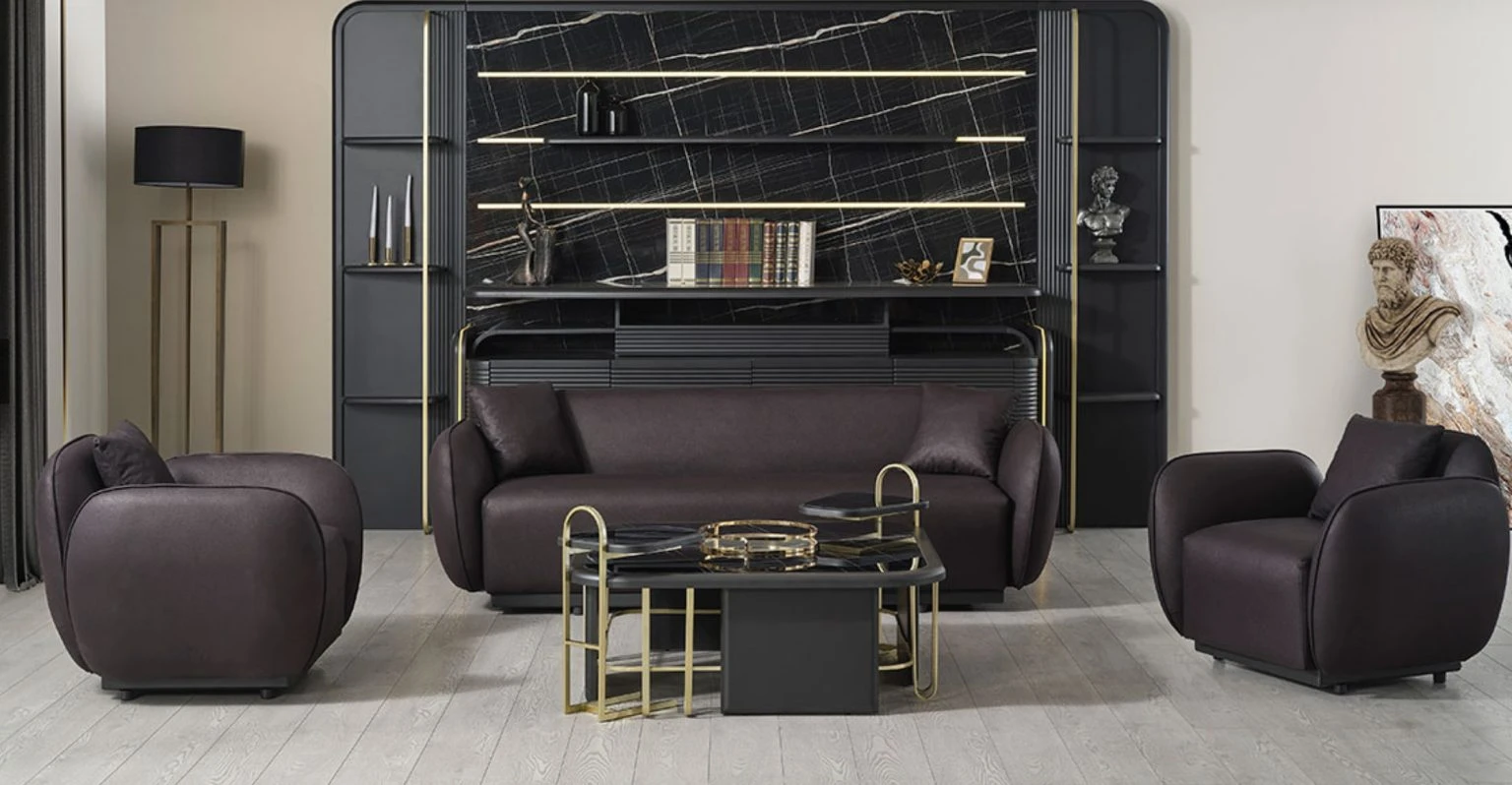 WOGUE VIP Couch-Set 3 TEILE - 3