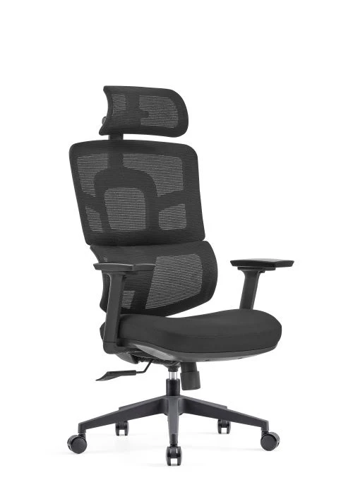 A003-S Ergonomischer Bürostuhl -schwarz – Ansicht 2