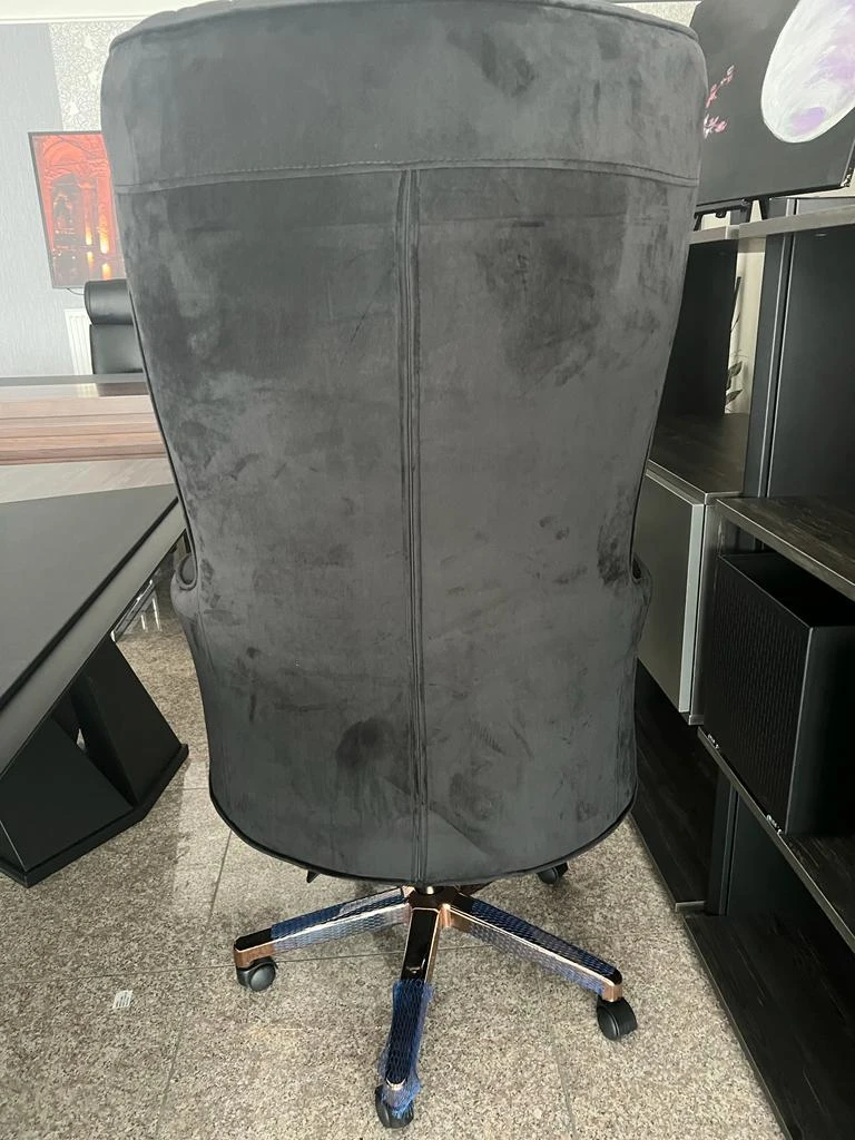 Spring Boss Sessel Schwarzer Stoff - 1