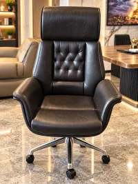 Truva Chefsessel – dunkelbraun / anthrazit
