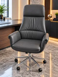 VEGA Managersessel mit Rollen, Anthrazit-Silber