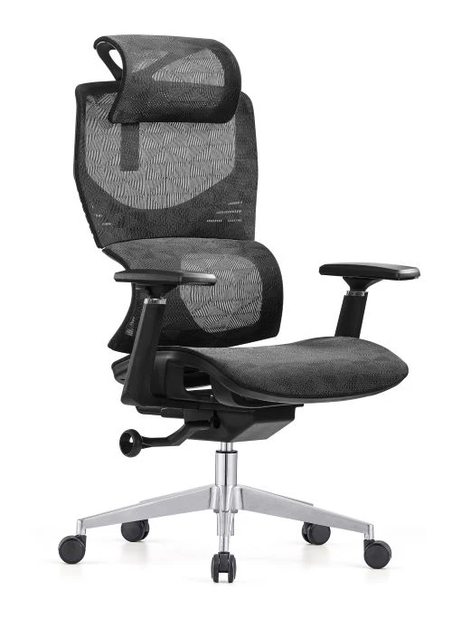 A669L Ergonomischer Bürostuhl -schwarz - 7