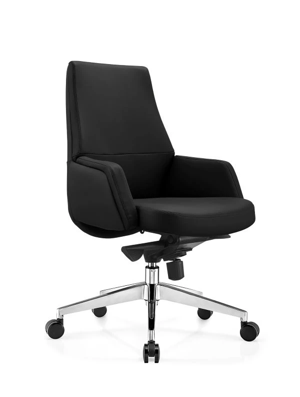 B7790 Chefsessel mit mittlerer Rückenlehne-schwarz - 3