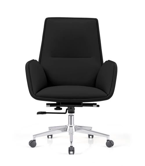 B8870 Managersessel/Konferenzstuhl mit mittlerer Rückenlehne-schwarz - 2