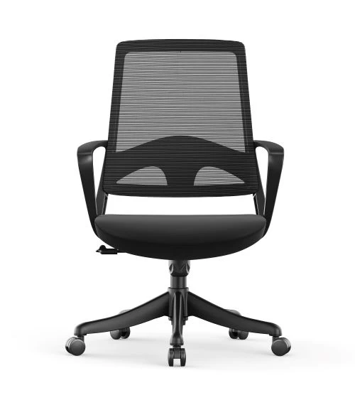 B913 Managersessel/Konferenzstuhl mit mittlerer Rückenlehne-schwarz – Ansicht 5