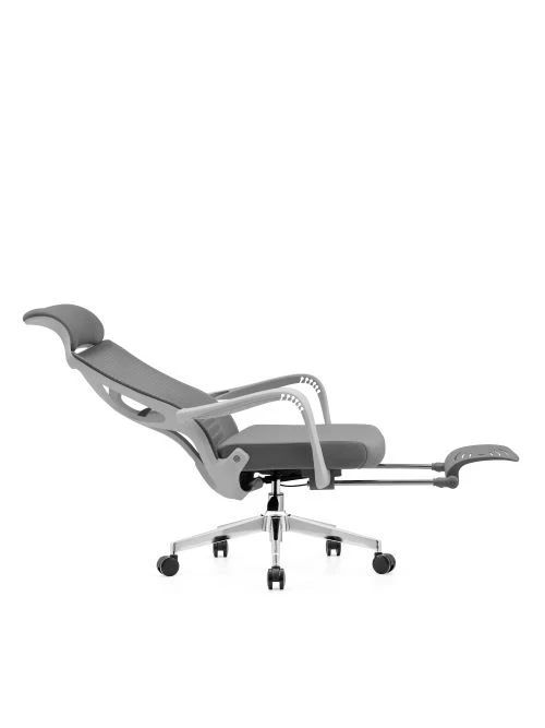 K269-2 Ergonomischer Bürostuhl mit hoher Rückenlehne-grau - 6